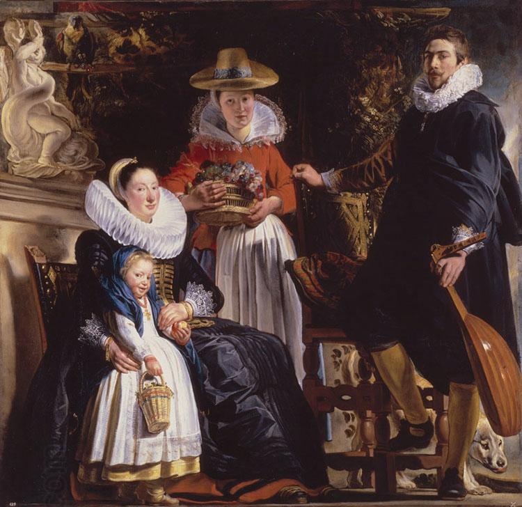 Jacob Jordaens The Family of the Arist (mk08) oil painting picture